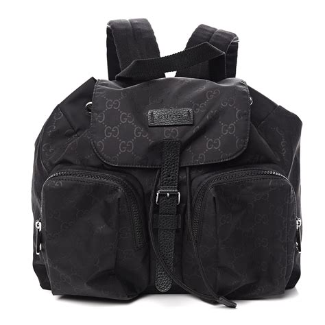 gucci nylon backpack black|unisex Gucci backpack.